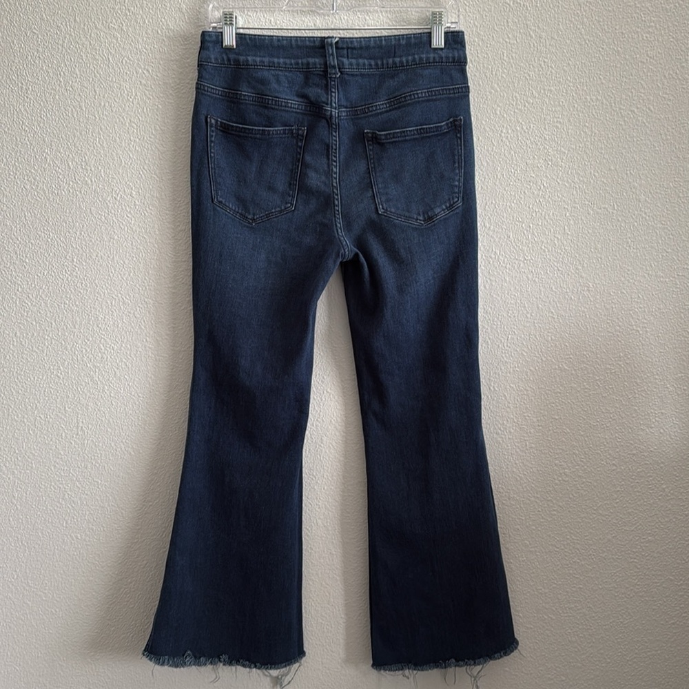 Pilcro and The Letterpress by Anthropologie Women's Crop Flared Jeans Size 28 - Picture 4 of 7
